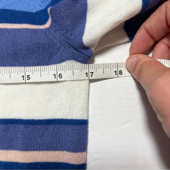 Halogen Women's Striped Long Sleeve Button Cuff Sweater, XS, NWT - Picture 8 of 10